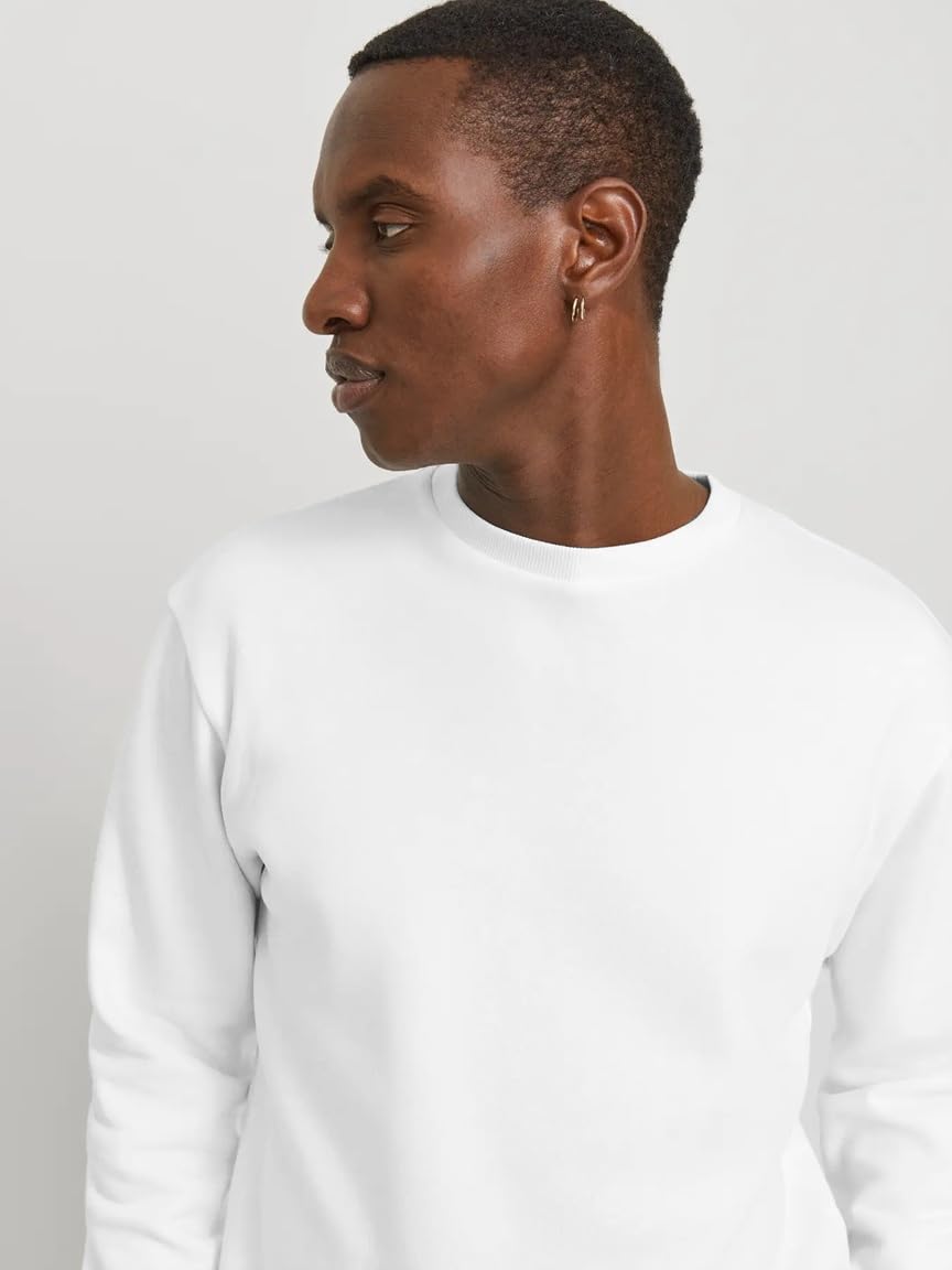 JACK & JONES Herren JJEBRADLEY Sweat Crew 2erPack Langarm Sweater, Crockery/White, L