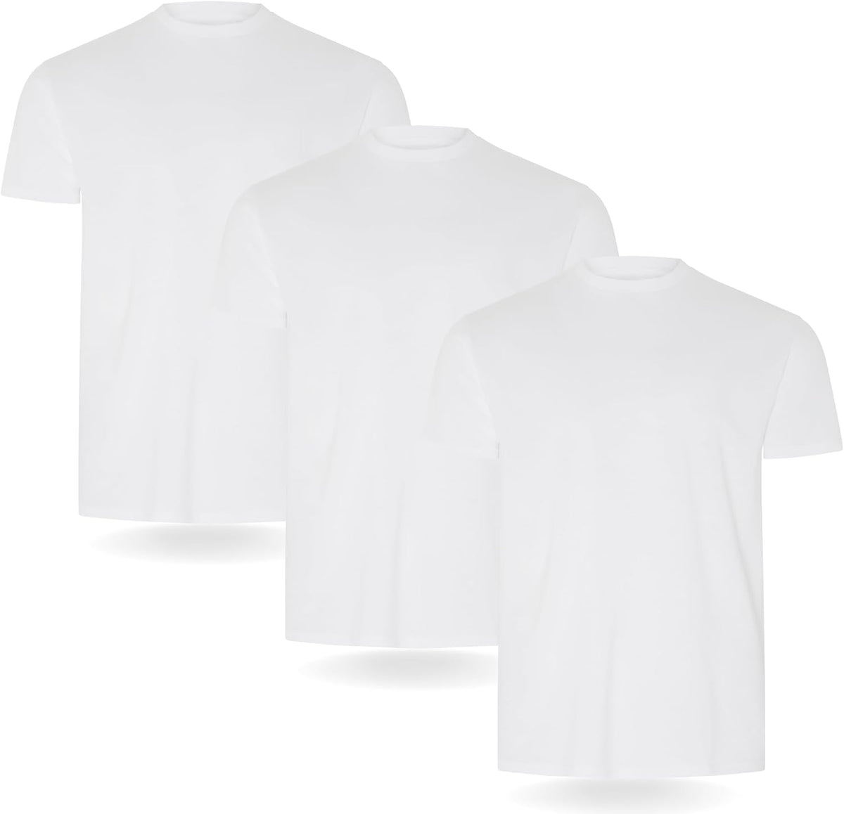 FM London 3/5er-Pack T-Shirts für Herren 100% Baumwolle, Premium-Qualität