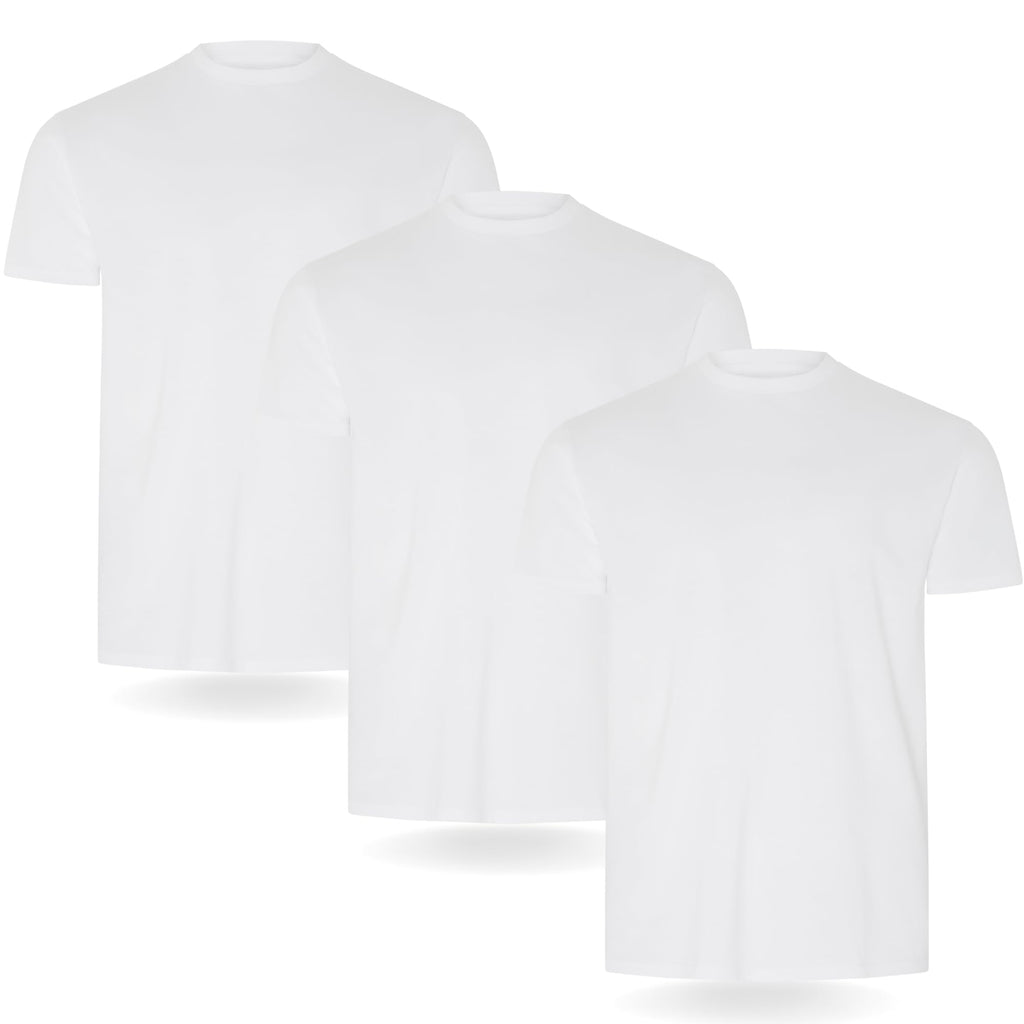 FM London 3/5er-Pack T-Shirts für Herren 100% Baumwolle, Premium-Qualität