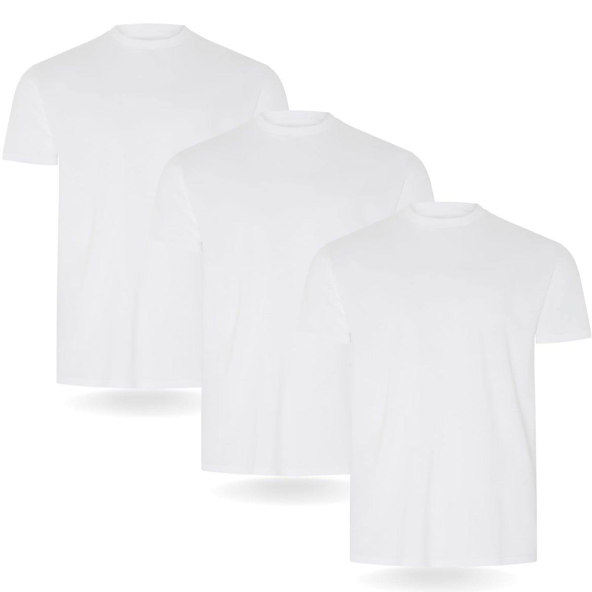 FM London 3/5er-Pack T-Shirts für Herren 100% Baumwolle, Premium-Qualität