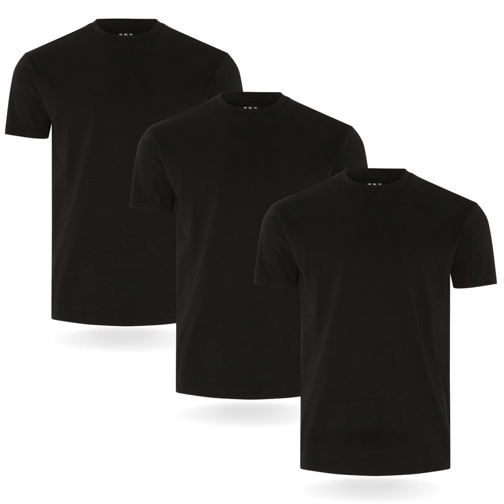 FM London 3/5er-Pack T-Shirts für Herren 100% Baumwolle, Premium-Qualität