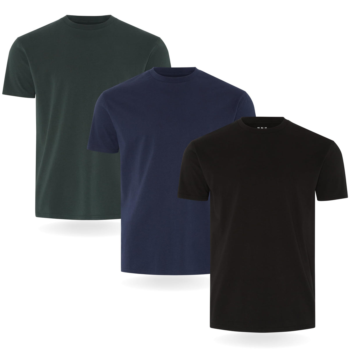 FM London 3/5er-Pack T-Shirts für Herren 100% Baumwolle, Premium-Qualität