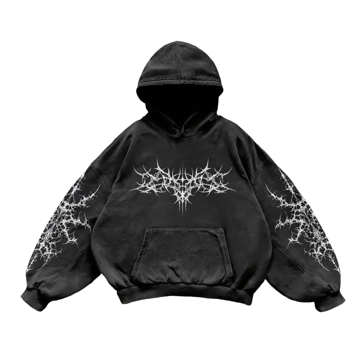 SKFLABOOF Hoodie y2k Grunge Hoodies Herren Oversize Goth Pullover Hoody Damen mit Kapuze Baggy Sweatshirt Anime Print Vintage Harajuku Style Kapuzenpullover Streetwear Sportshirt Trend Oberteile A, L