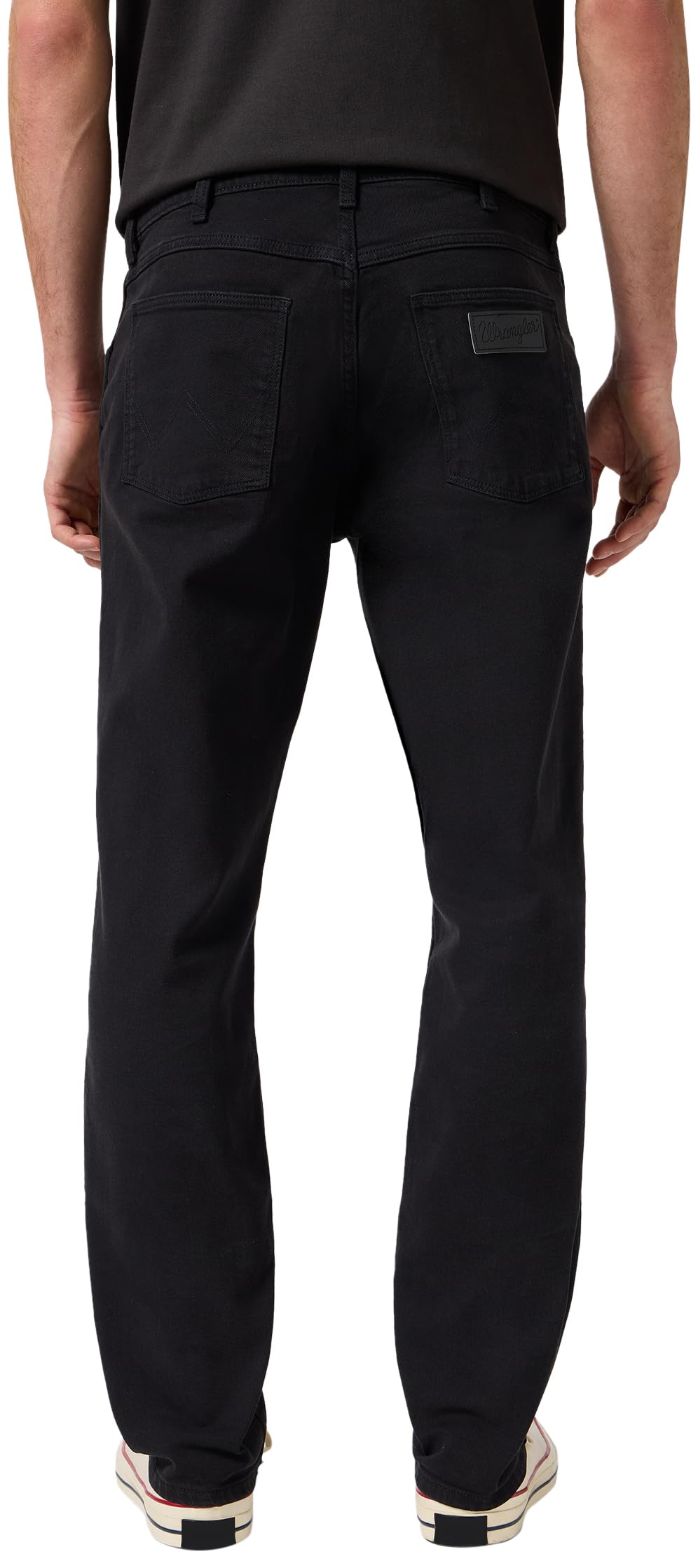 WRANGLER - Jeans Herren - Regular Straight Fit - Greensboro - Schwarz Rinse