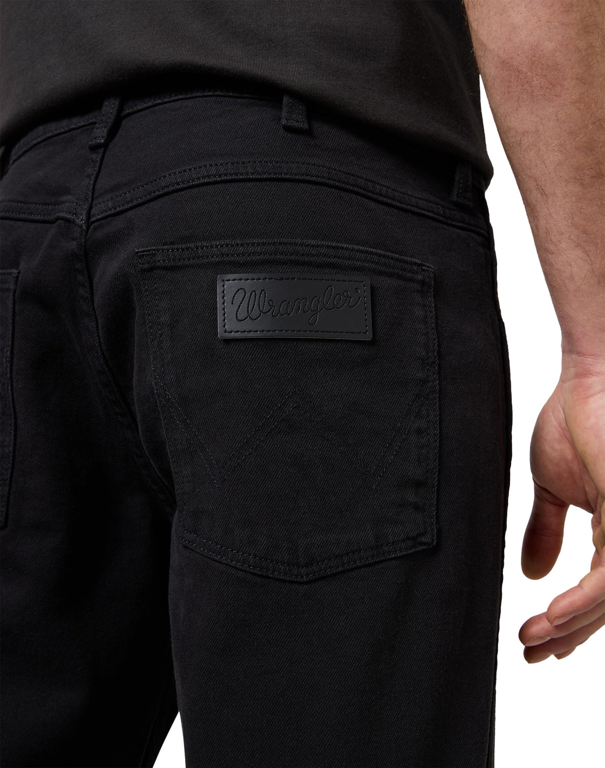 WRANGLER - Jeans Herren - Regular Straight Fit - Greensboro - Schwarz Rinse